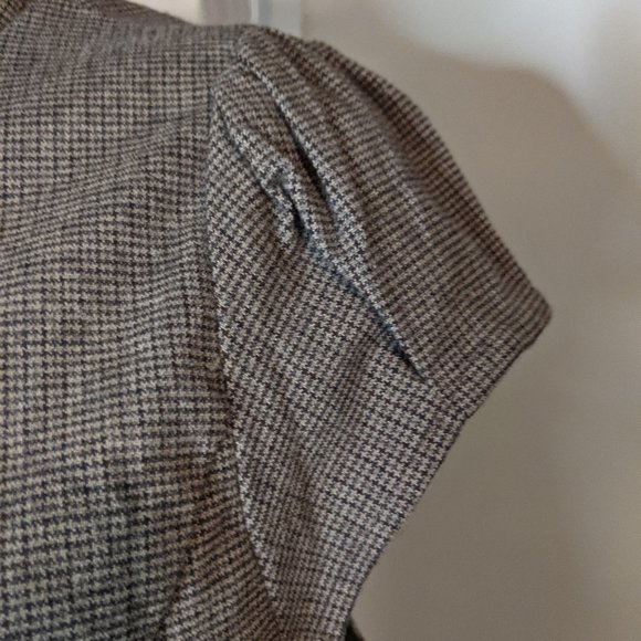Mossimo Brown Tweed Cape Jacket with Cap Sleeves - Picture 5 of 8